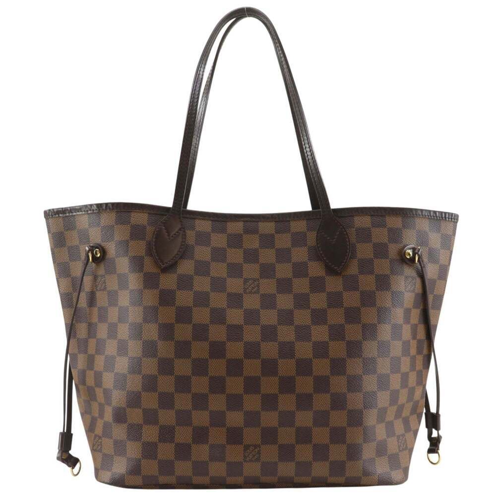 LOUIS VUITTON Brown Damier Canvas Neverfull MM Tote Bag